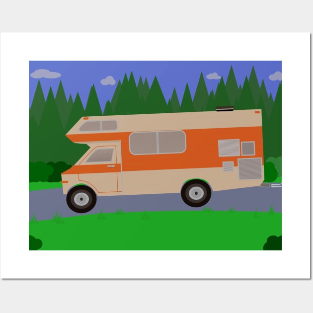 Campervan Artwork Wall Art by creationoverload